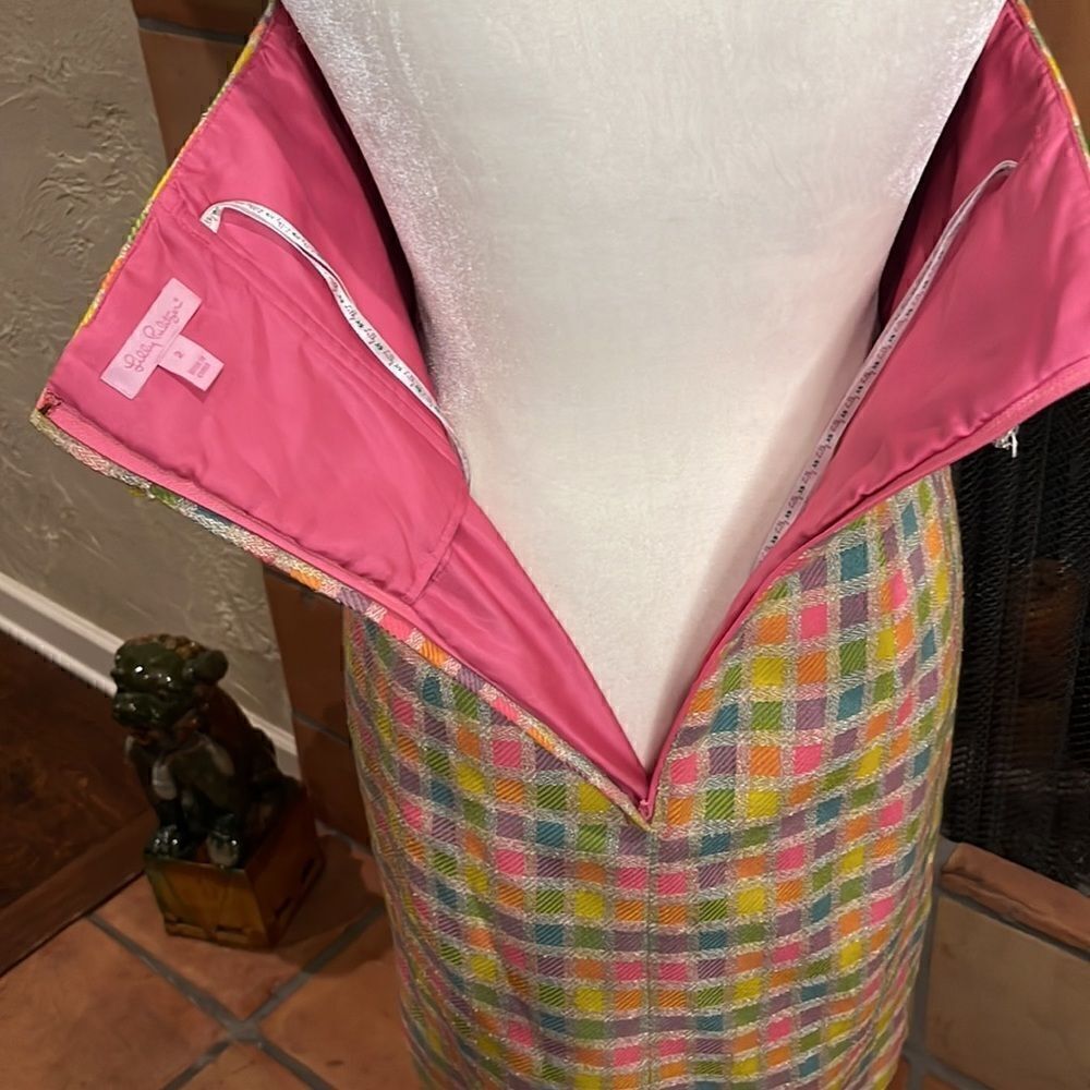 Lilly Pulitzer Bibi multicolored boule strapless dress, size 2! - Picture 7 of 12